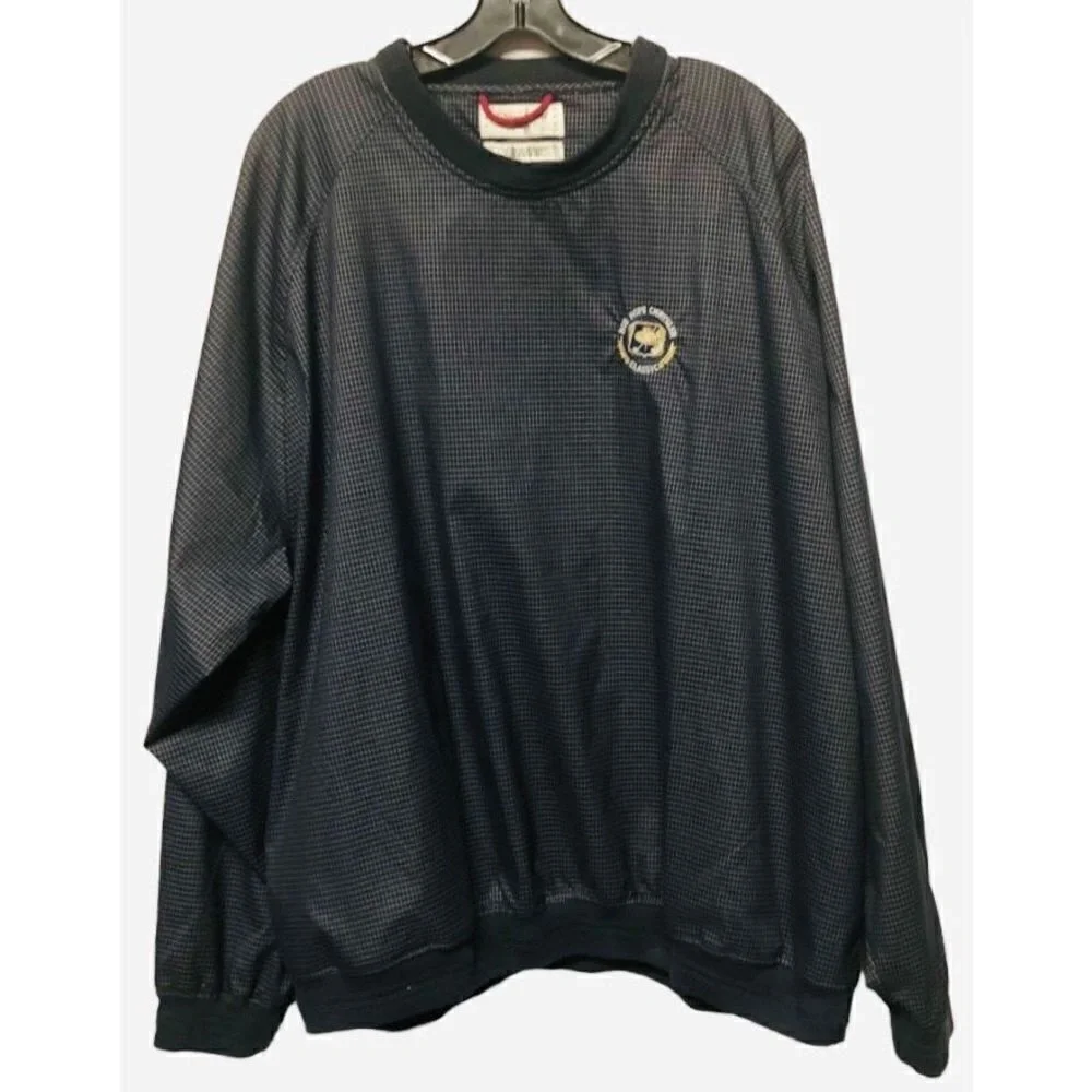Vintage Bob Hope Chrysler Classic‎ Golf Tournament Blue Pullover Windbreaker XL